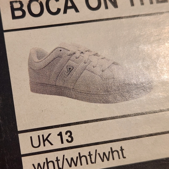 Fila Boca on the 8s Mens size 14 triple white sneaker shoes - Picture 3 of 11